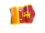 Sri Lanka. Arrow flag. Download icon.