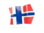 Svalbard and Jan Mayen. Arrow flag. Download icon.