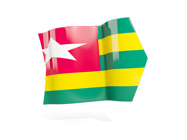 Arrow flag. Download flag icon of Togo at PNG format