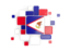 American Samoa. Background with square parts. Download icon.