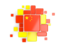 China. Background with square parts. Download icon.