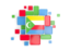 Comoros. Background with square parts. Download icon.