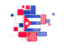 Cuba. Background with square parts. Download icon.
