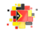 East Timor. Background with square parts. Download icon.