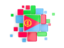 Eritrea. Background with square parts. Download icon.