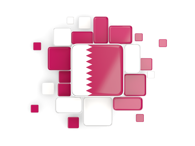 Background with square parts. Download flag icon of Qatar at PNG format