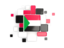 Sudan. Background with square parts. Download icon.