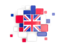 United Kingdom. Background with square parts. Download icon.