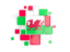 Wales. Background with square parts. Download icon.