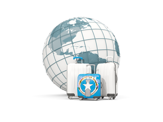 Bags on top of globe. Download flag icon of Northern Mariana Islands at PNG format