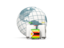 Zimbabwe. Bags on top of globe. Download icon.