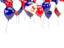 American Samoa. Balloon frame with flag. Download icon.