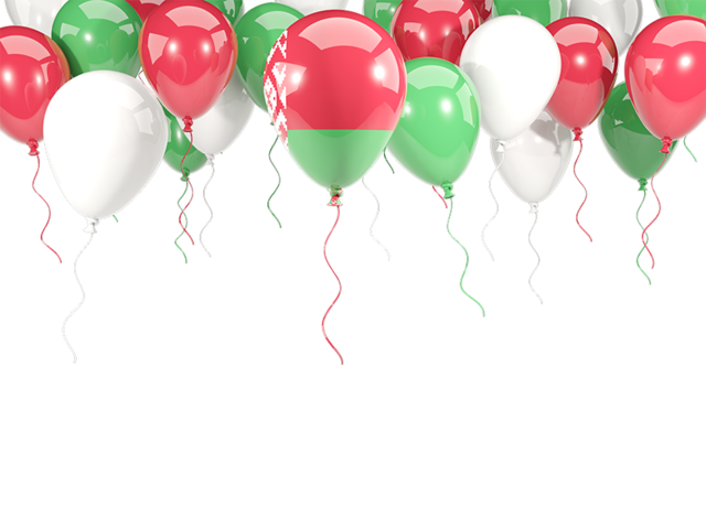 Balloon frame with flag. Download flag icon of Belarus at PNG format