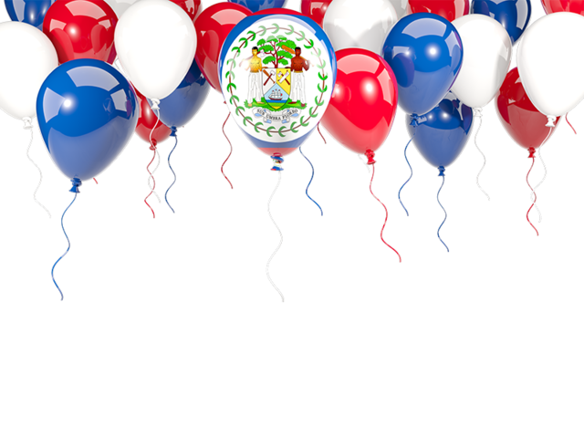 Balloon frame with flag. Download flag icon of Belize at PNG format