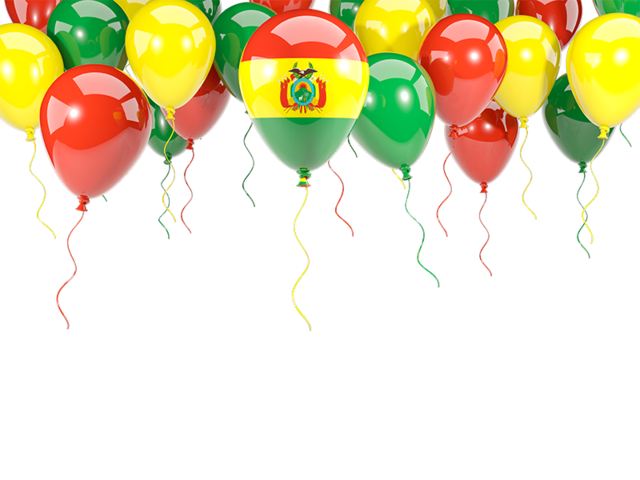 Balloon frame with flag. Download flag icon of Bolivia at PNG format