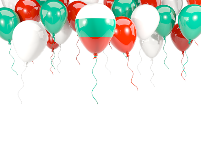 Balloon frame with flag. Download flag icon of Bulgaria at PNG format