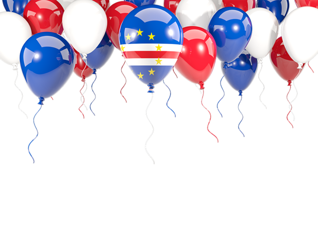Balloon frame with flag. Download flag icon of Cape Verde at PNG format