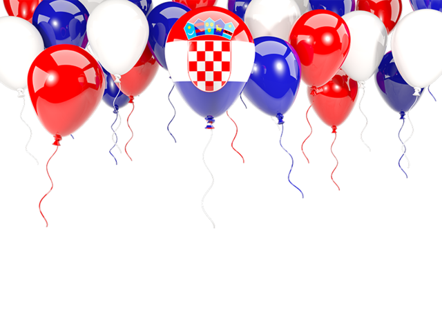 Balloon frame with flag. Download flag icon of Croatia at PNG format