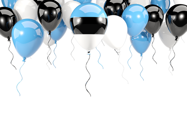 Balloon frame with flag. Download flag icon of Estonia at PNG format