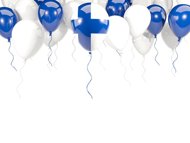 Balloon frame with flag. Download flag icon of Finland at PNG format