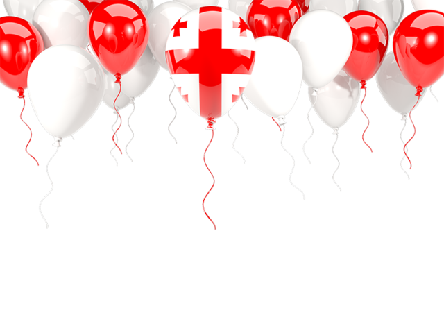 Balloon frame with flag. Download flag icon of Georgia at PNG format
