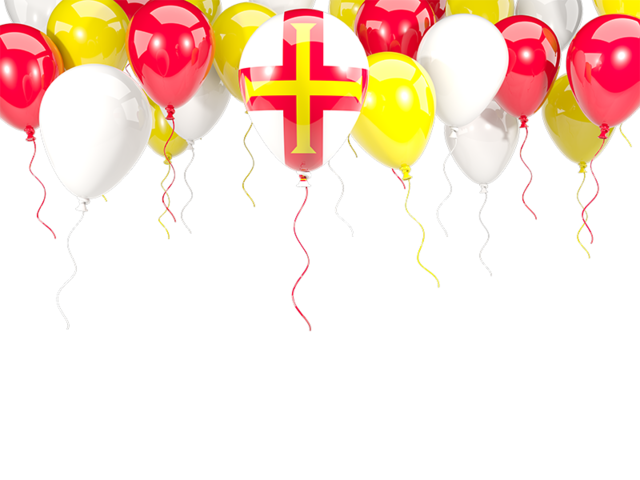 Balloon frame with flag. Download flag icon of Guernsey at PNG format