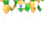 India. Balloon frame with flag. Download icon.