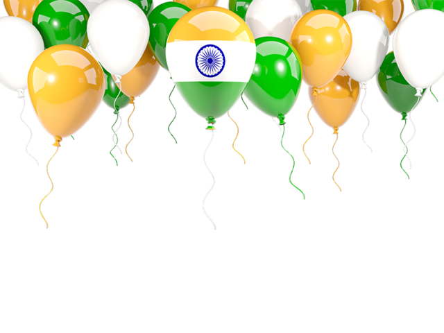 Balloon frame with flag. Download flag icon of India at PNG format
