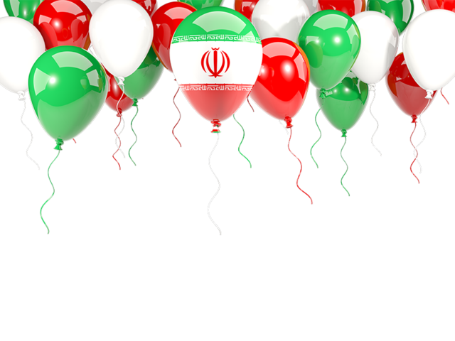 Balloon frame with flag. Download flag icon of Iran at PNG format