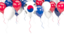 South Korea. Balloon frame with flag. Download icon.