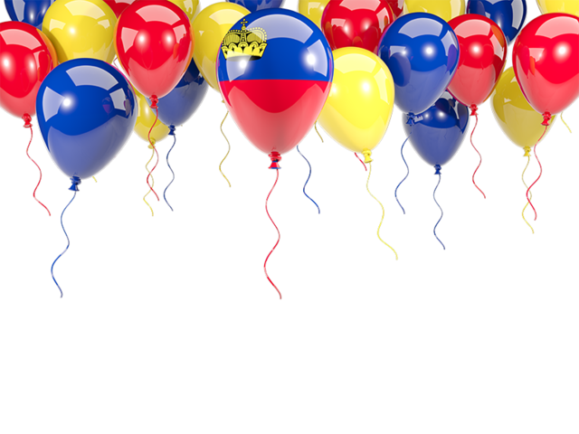 Balloon frame with flag. Download flag icon of Liechtenstein at PNG format