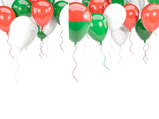 Balloon frame with flag. Download flag icon of Madagascar at PNG format