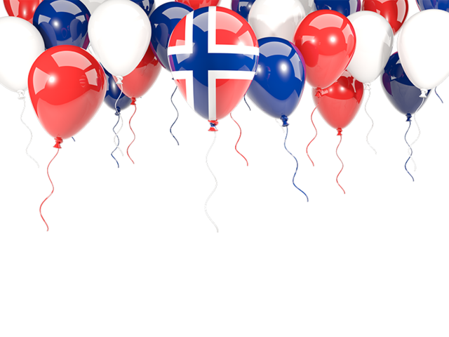 Balloon frame with flag. Download flag icon of Norway at PNG format