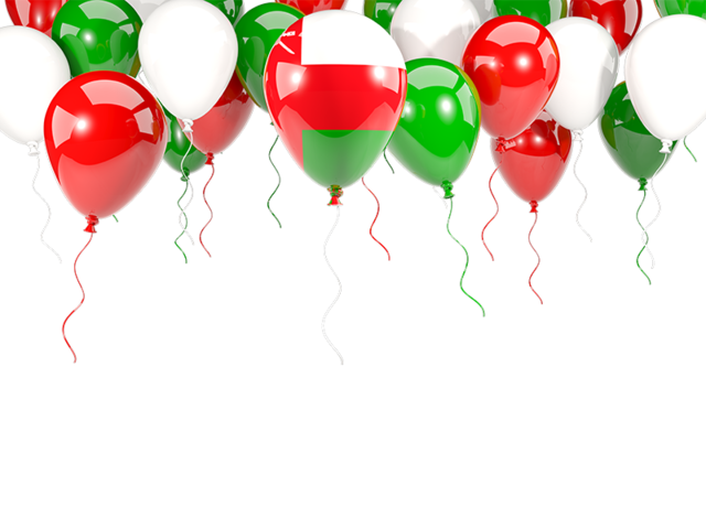 Balloon frame with flag. Download flag icon of Oman at PNG format