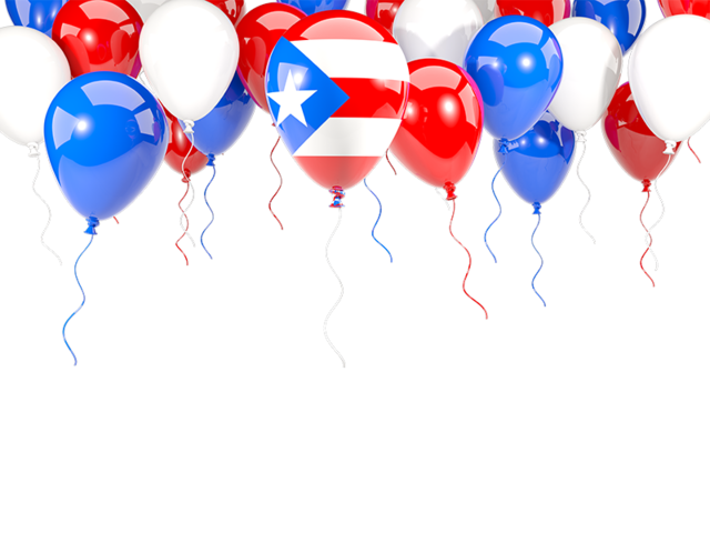 Balloon frame with flag. Download flag icon of Puerto Rico at PNG format