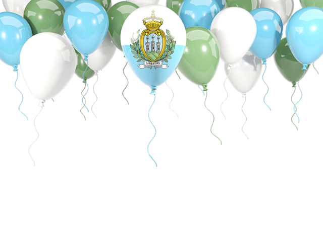 Balloon frame with flag. Download flag icon of San Marino at PNG format