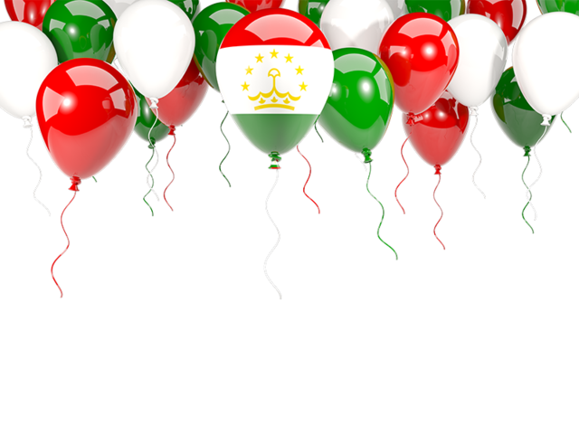 Balloon frame with flag. Download flag icon of Tajikistan at PNG format