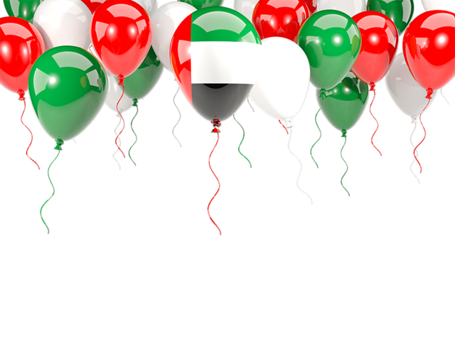 Balloon frame with flag. Download flag icon of United Arab Emirates at PNG format