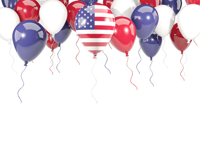 Balloon frame with flag. Download flag icon of United States of America at PNG format