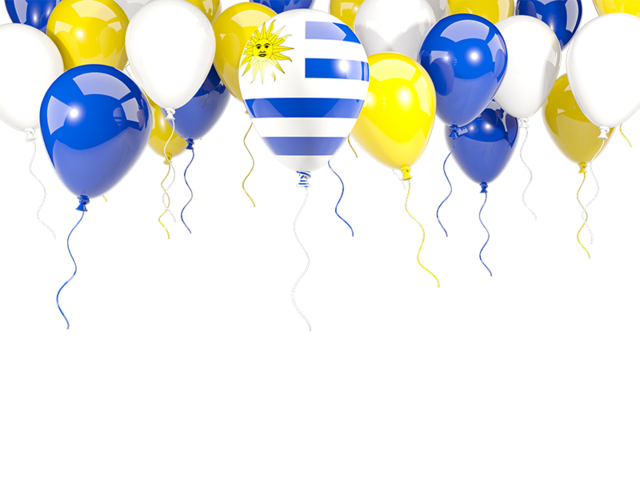 Balloon frame with flag. Download flag icon of Uruguay at PNG format