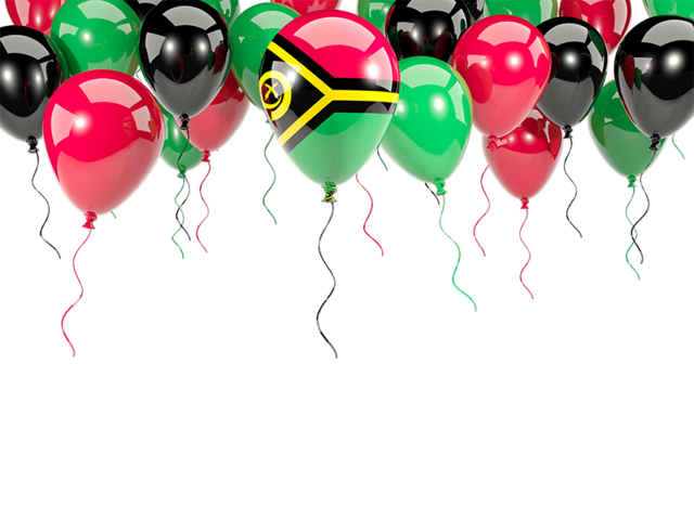 Balloon frame with flag. Download flag icon of Vanuatu at PNG format