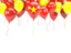 Vietnam. Balloon frame with flag. Download icon.