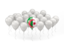 Algeria. Balloon with flag. Download icon.