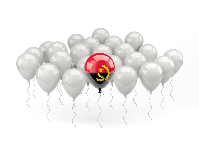 Balloon with flag. Download flag icon of Angola at PNG format