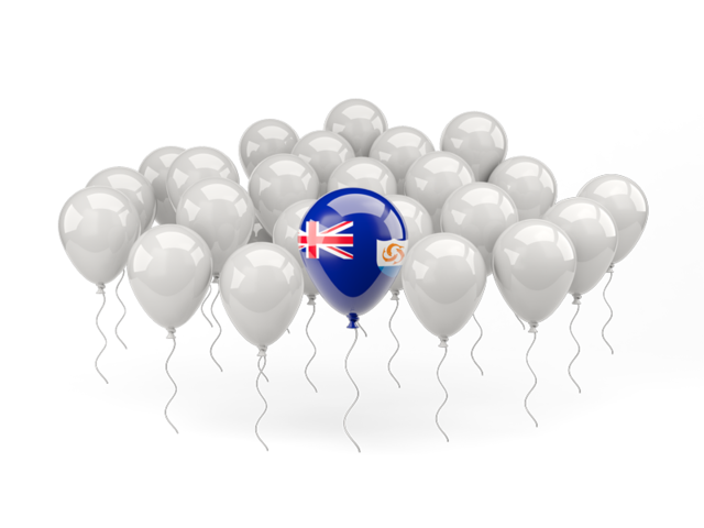 Balloon with flag. Download flag icon of Anguilla at PNG format