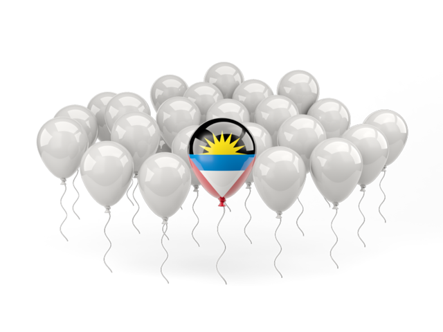 Balloon with flag. Download flag icon of Antigua and Barbuda at PNG format