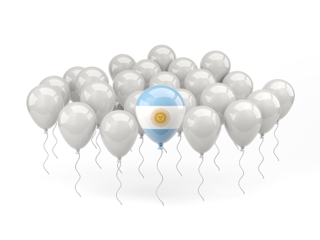 Balloon with flag. Download flag icon of Argentina at PNG format