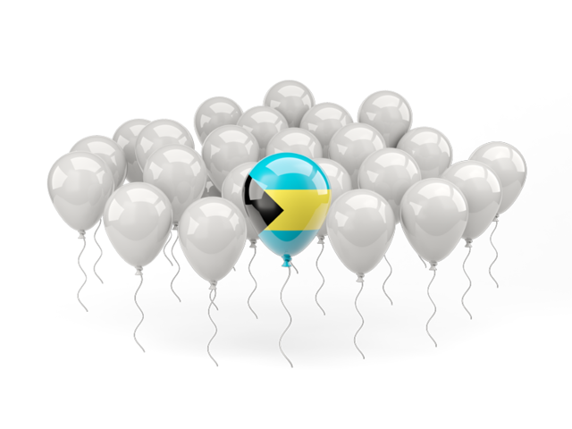 Balloon with flag. Download flag icon of Bahamas at PNG format