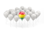 Bolivia. Balloon with flag. Download icon.