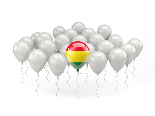 Balloon with flag. Download flag icon of Bolivia at PNG format